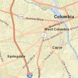 Cayce Street Map