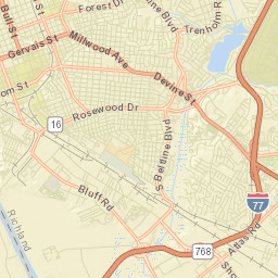 Columbia Street Map