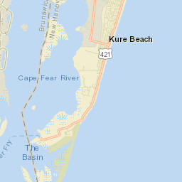 Kure Beach Street Map