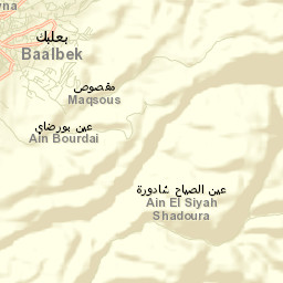 Baalbek Street Map