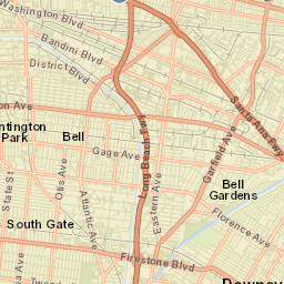 South Gate California Street Map
