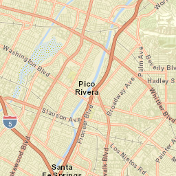 South Whittier California Street Map