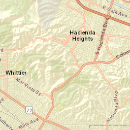 Puente Junction California Street Map