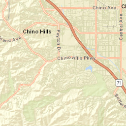 Chino California Street Map