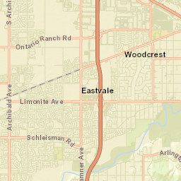 Mira Loma California Street Map