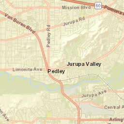 Pedley California Street Map