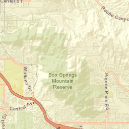Highgrove California Street Map