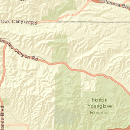 Moonlight Rim California Street Map