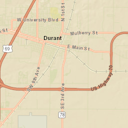 U.S. 75, Durant, OK 74701, USA Street Map