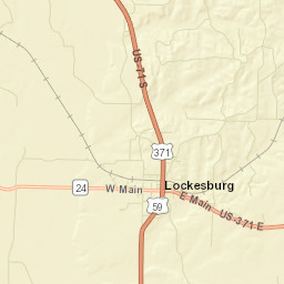 Lockesburg Arkansas Street Map