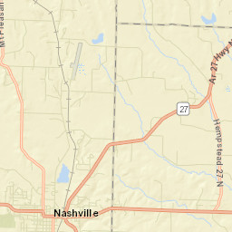 Nashville Arkansas Street Map