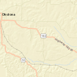 Okolona Arkansas Street Map