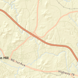 Carbon Hill Alabama Street Map