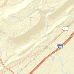 Chandler Mountain Alabama Street Map