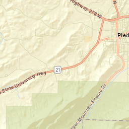 Piedmont Alabama Street Map