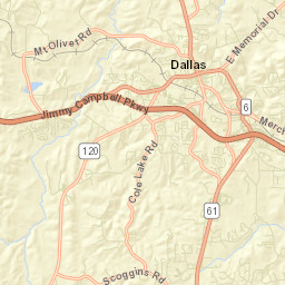 Paulding County Street Map