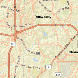 Chamblee Street Map