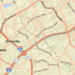 Doraville Street Map