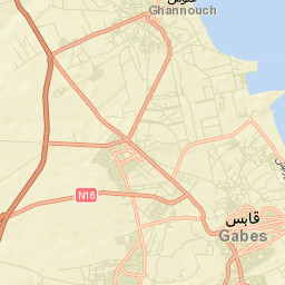 Gabès Street Map
