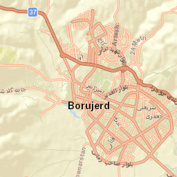Borujerd Street Map