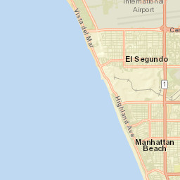 Manhattan Beach California Street Map