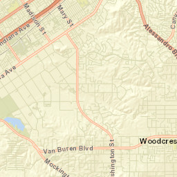 Woodcrest California Street Map