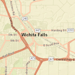 Wichita Falls Street Map