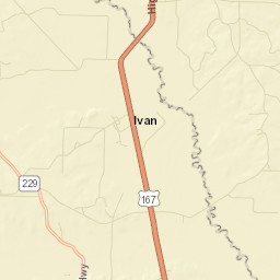 Ivan Arkansas Street Map