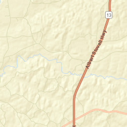Fowlers Crossroads Alabama Street Map