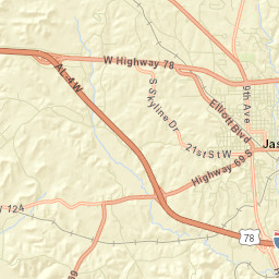 McCollum Alabama Street Map
