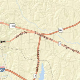 Gardiners Gin Alabama Street Map