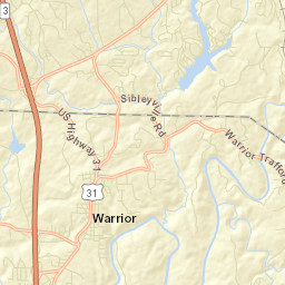 Coaldale Alabama Street Map