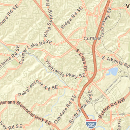 Vinings Street Map