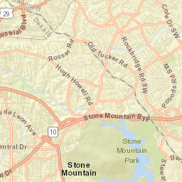 Stone Mountain Fwy Stone Mountain Street Map