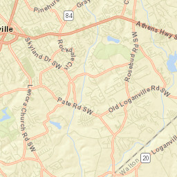 Snellville Street Map