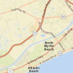 North Myrtle Beach Street Map