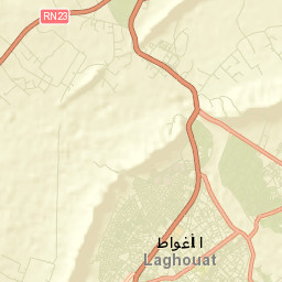 Laghouat Street Map