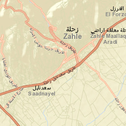 Zahlé Street Map