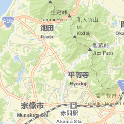 Munakata-shi Street Map