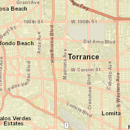 Southwest Village California Street Map