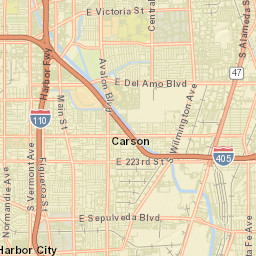West Carson California Street Map