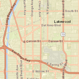 Signal Hill California Street Map