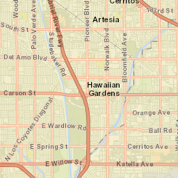 Moody California Street Map