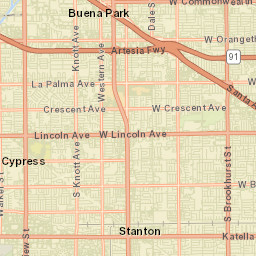 Halcon California Street Map