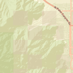 Palm Springs California Street Map