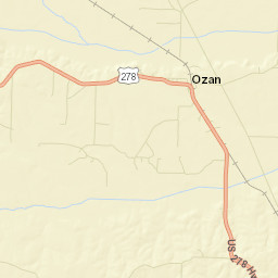 Ozan Arkansas Street Map