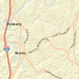 Morris Alabama Street Map