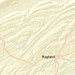 Ragland Alabama Street Map