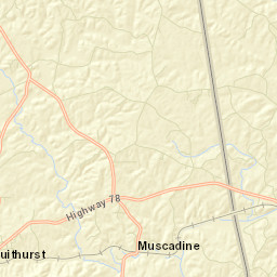 Muscadine Alabama Street Map