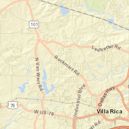 1443 North Van Wert Road, Villa Rica, GA Street Map